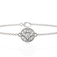 0.26CT Round Lab Diamond Medallion Bracelet