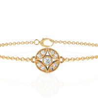 0.26CT Round Lab Diamond Medallion Bracelet