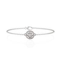 0.26CT Round Lab Diamond Medallion Bracelet