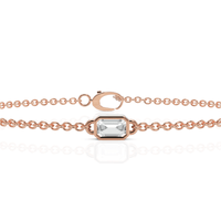 0.29CT Emerald Lab Diamond Solitaire Bracelet