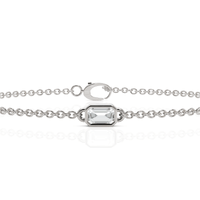 0.29CT Emerald Lab Diamond Solitaire Bracelet