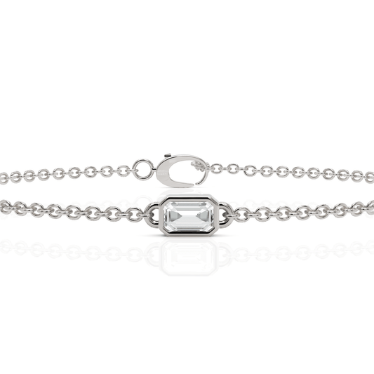 0.29CT Emerald Lab Diamond Solitaire Bracelet