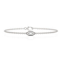 0.29CT Emerald Lab Diamond Solitaire Bracelet
