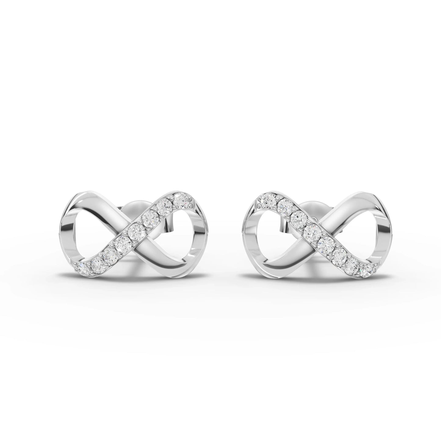0.2CT Round Lab Diamond Infinity Fashion Earrings