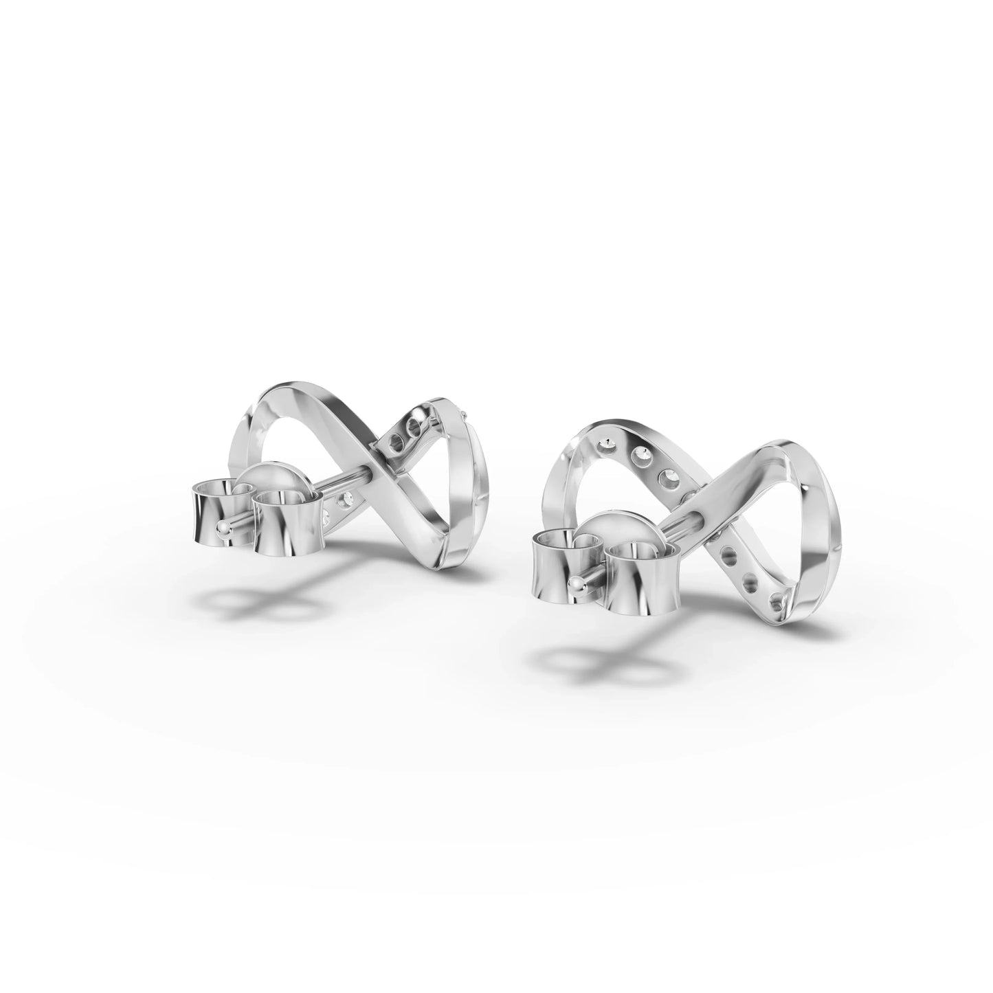 0.2CT Round Lab Diamond Infinity Fashion Earrings