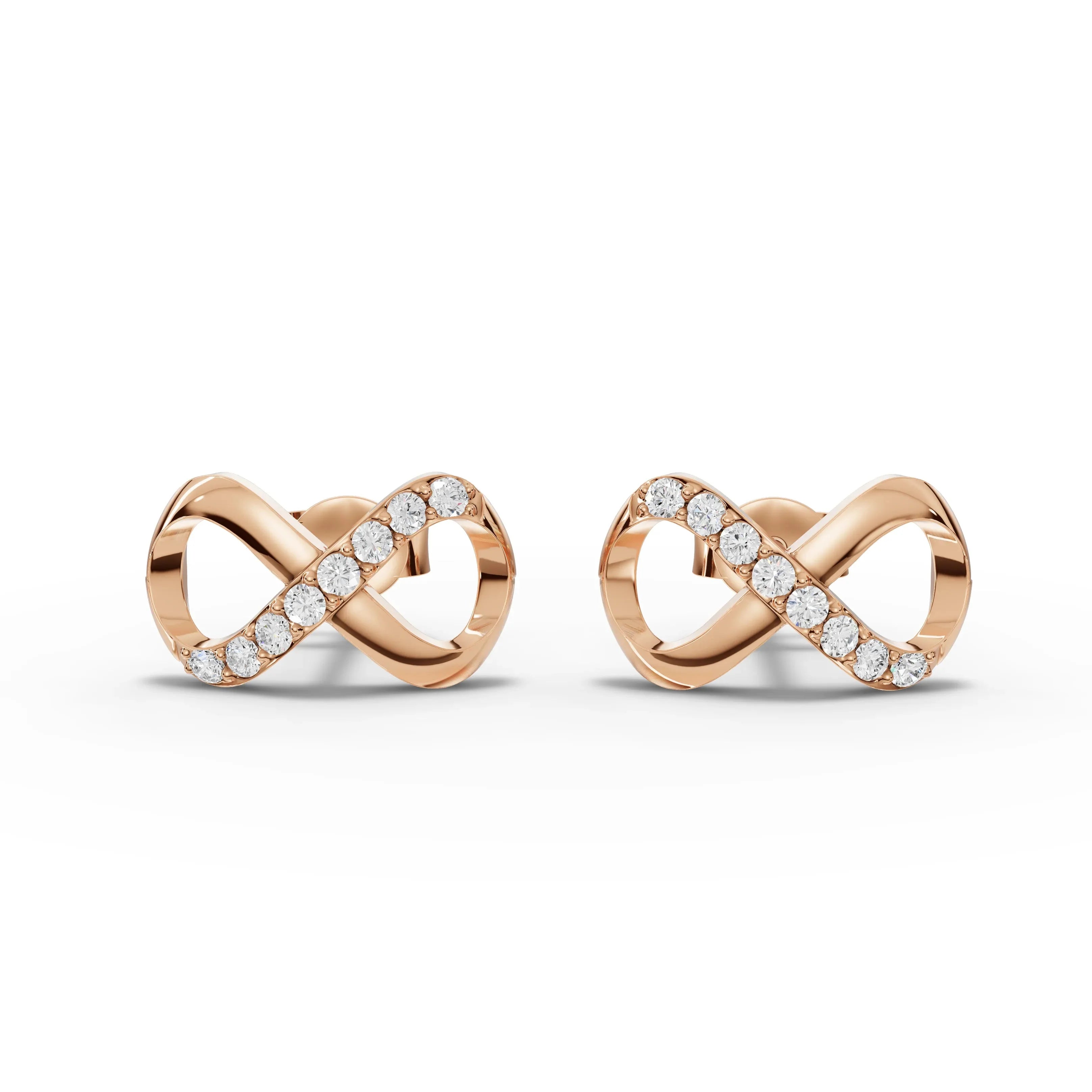 0.2CT Round Lab Diamond Infinity Fashion Earrings