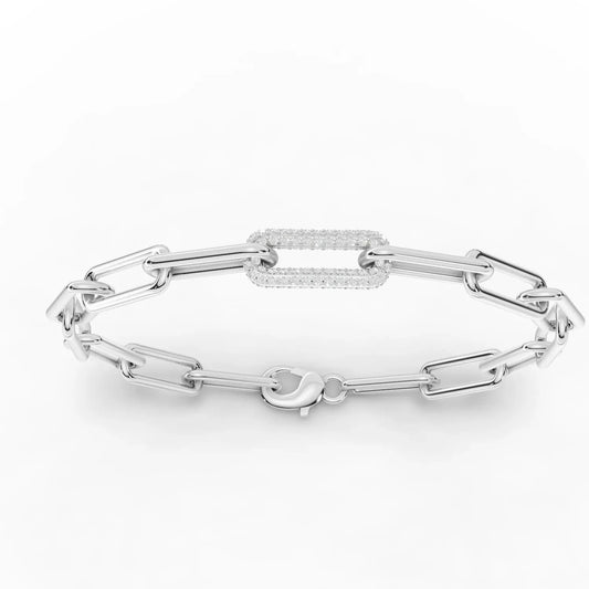 0.58CT Round Lab Diamond Chain Link Bracelet