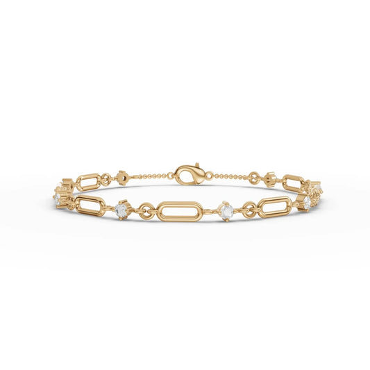0.64CT Round Lab Diamond Glimmer Bracelet