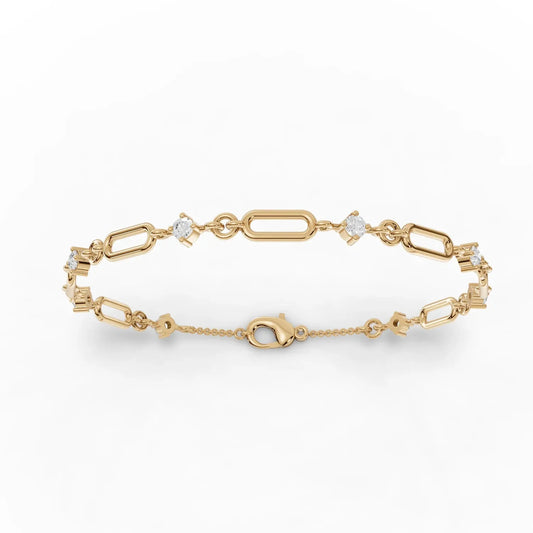 0.64CT Round Lab Diamond Glimmer Bracelet