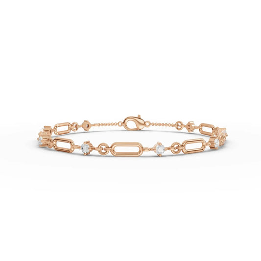 0.64CT Round Lab Diamond Glimmer Bracelet