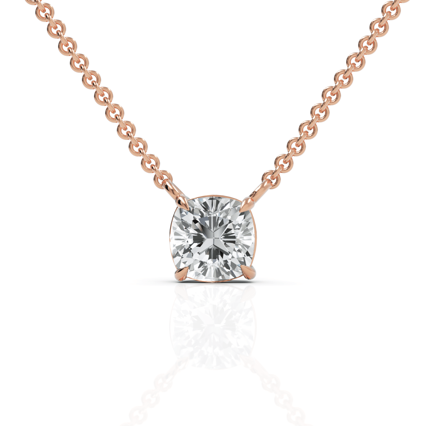 0.75CT Cushion Lab Diamond Solitaire Pendant