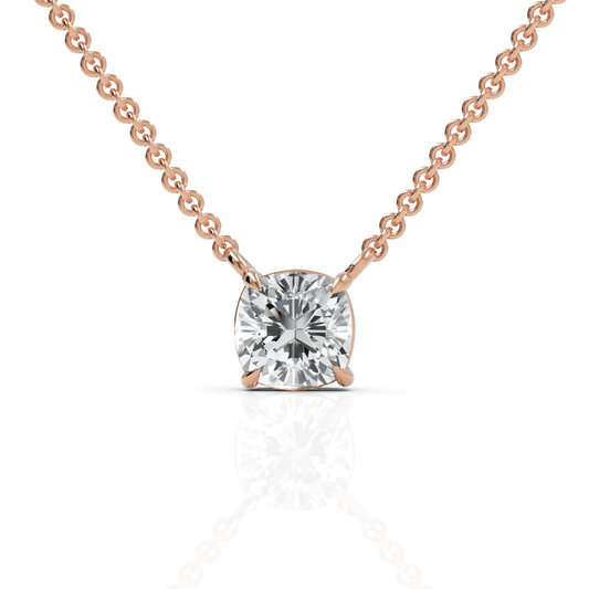0.75CT Cushion Lab Diamond Solitaire Pendant