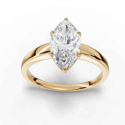 1.5CT Marquise Lab Diamond Classic Solitaire Ring