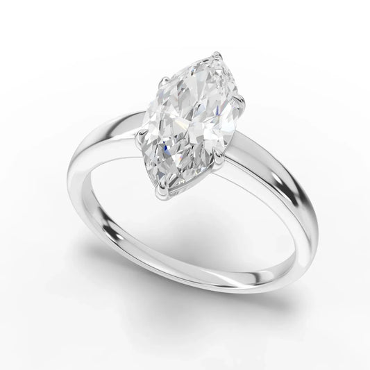 1.5CT Marquise Lab Diamond Classic Solitaire Ring