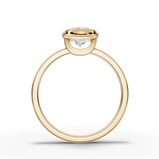 1.5CT Oval Lab Diamond Classic Solitaire Engagement Ring