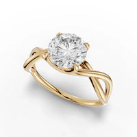 1.5CT Round Lab Diamond Solitaire Engagement Ring