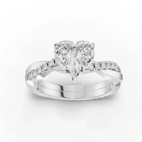 1.74CT Heart Lab Diamond Engagement Ring