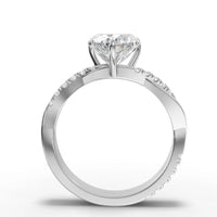 1.74CT Heart Lab Diamond Engagement Ring