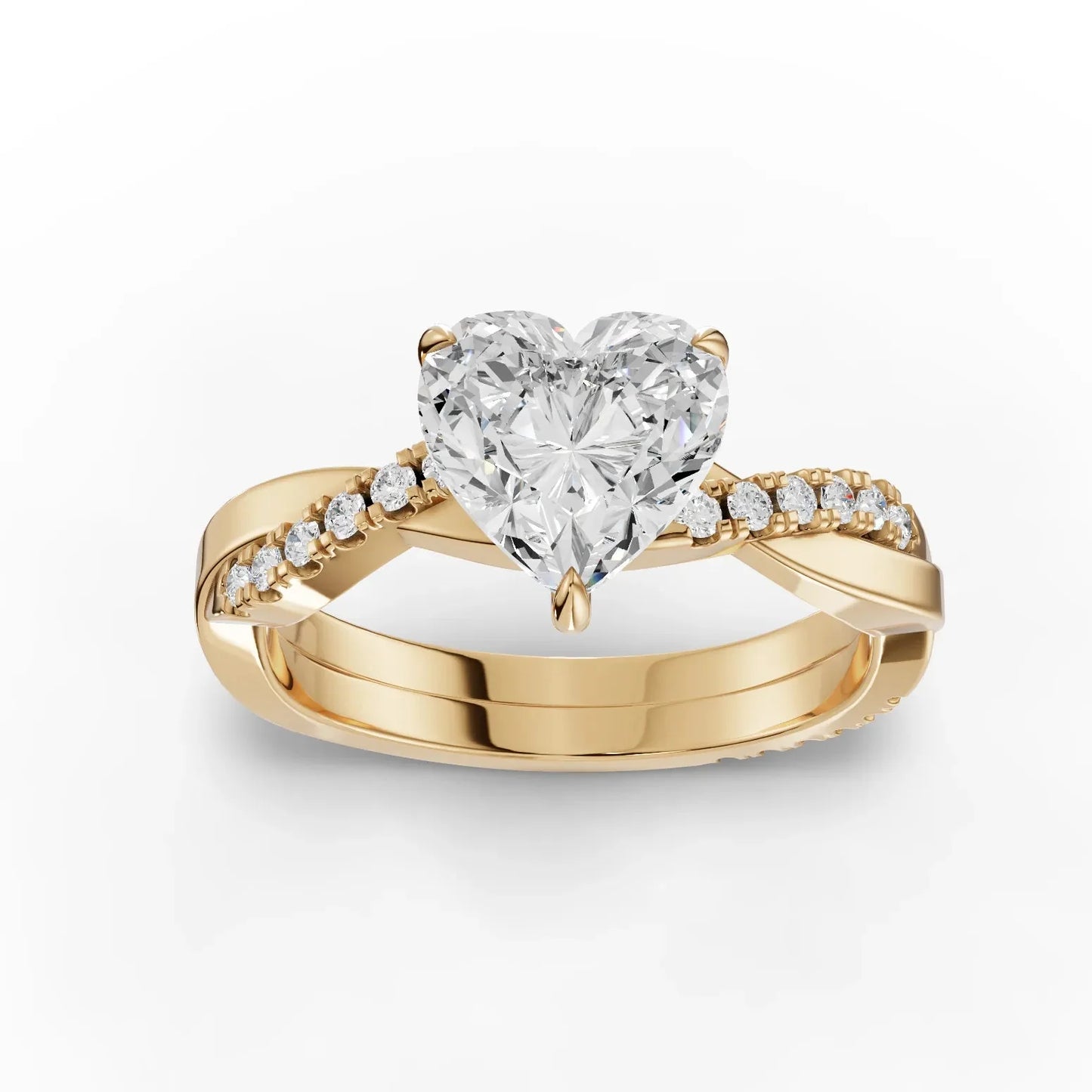 1.74CT Heart Lab Diamond Engagement Ring