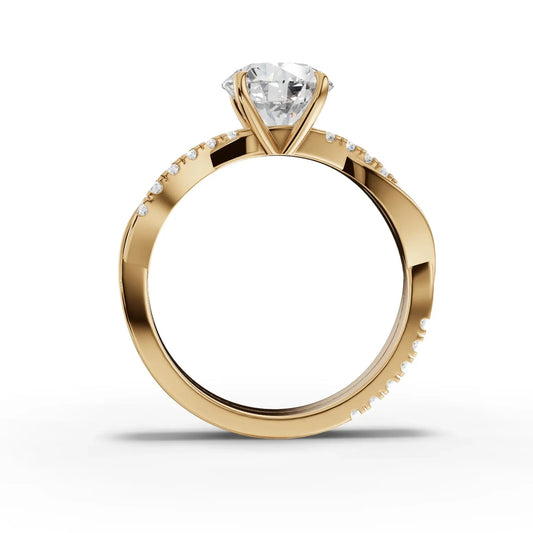1.74CT Round Lab Diamond Engagement Ring