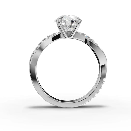 1.74CT Round Lab Diamond Engagement Ring