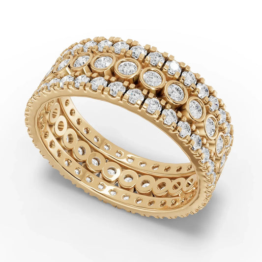 1.91CT Round Lab Diamond Bridal Set Ring