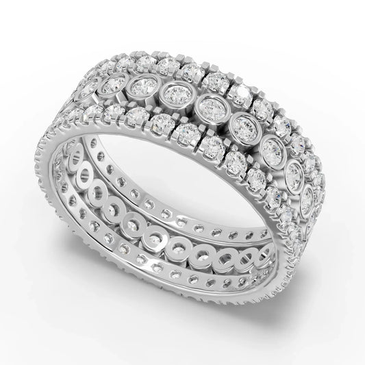 1.91CT Round Lab Diamond Bridal Set Ring