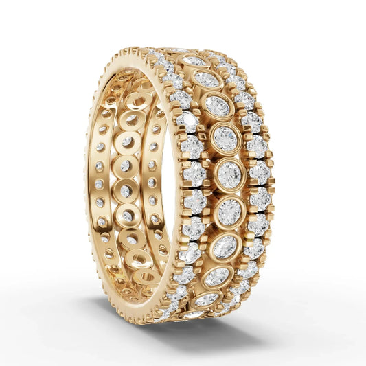 1.91CT Round Lab Diamond Bridal Set Ring