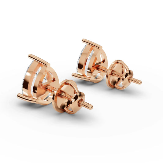 1CT Each Pear Lab Diamond Stud Earrings
