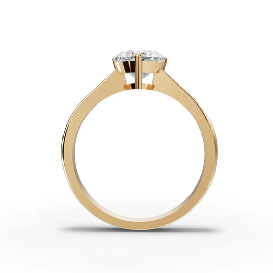 1CT Heart Lab Diamond Classic Solitaire Engagement Ring