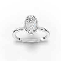 1CT Oval Lab Diamond Solitaire Ring