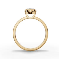 1CT Oval Lab Diamond Solitaire Ring