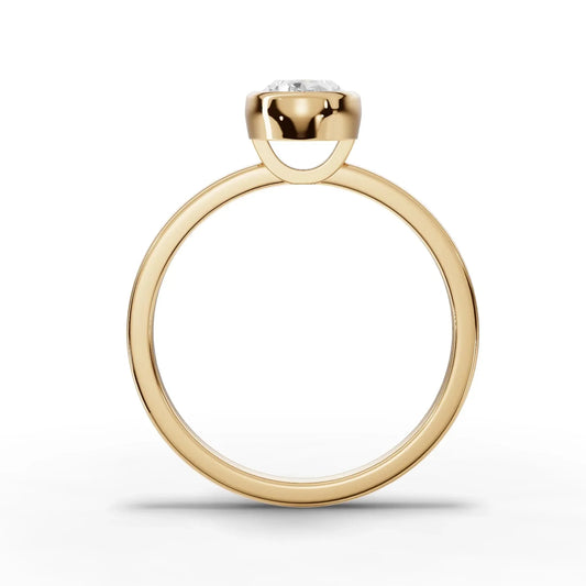 1CT Oval Lab Diamond Solitaire Ring