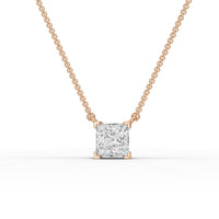 1CT Princess Lab Diamond Solitaire Pendant