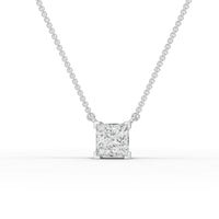 1CT Princess Lab Diamond Solitaire Pendant
