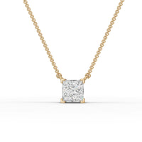 1CT Princess Lab Diamond Solitaire Pendant