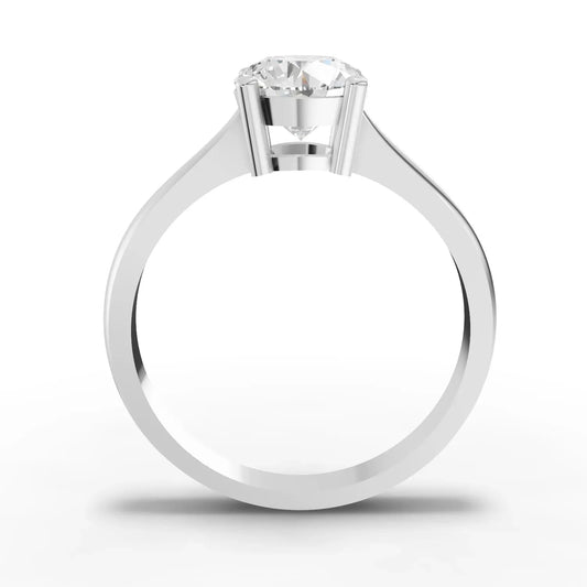 1CT Round Lab Diamond Classic Solitaire Engagement Ring