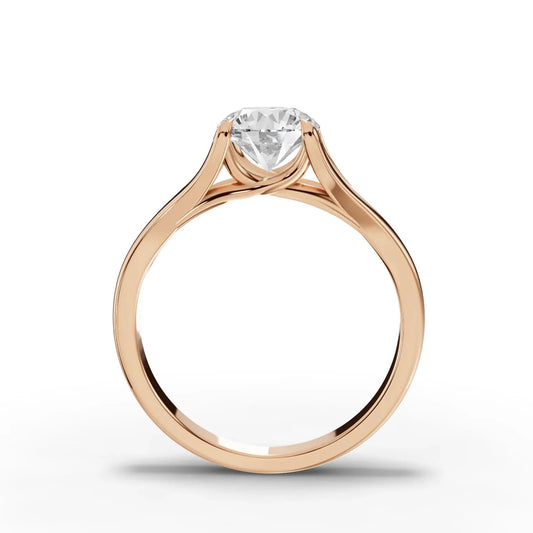 1CT Round Lab Diamond Solitaire Ring