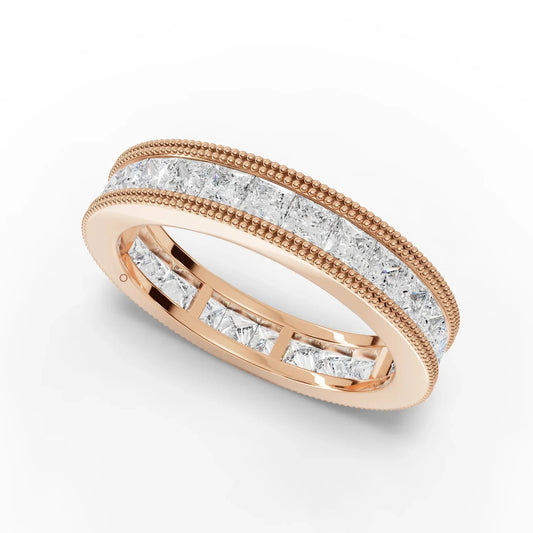 2.24CT Princess Lab Diamond Full Eternity Ring