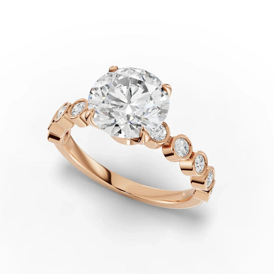2.35CT Round Lab Diamond Solitaire Engagement Ring