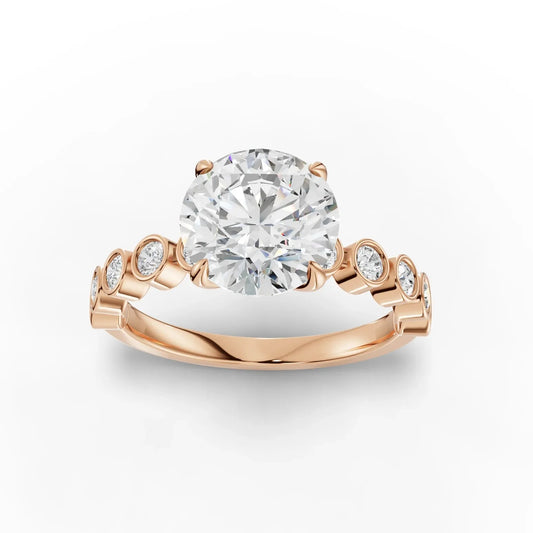2.35CT Round Lab Diamond Solitaire Engagement Ring