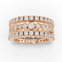 2.3CT Round Lab Diamond Full Eternity Bridal Ring