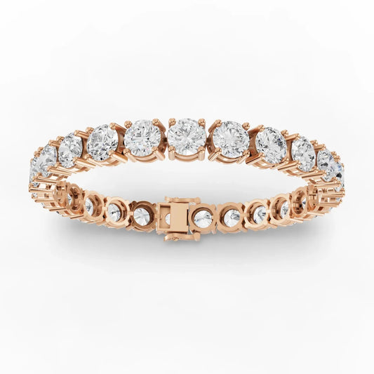 25CT Round Lab Diamond Premium Tennis Bracelet