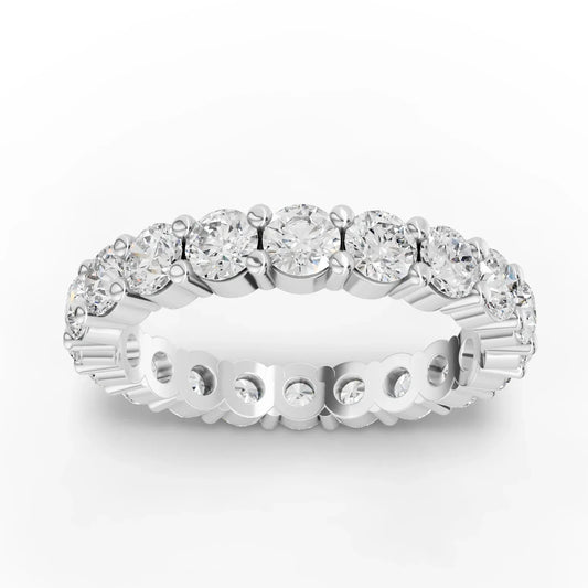 2CT Round Lab Diamond Full Eternity Ring