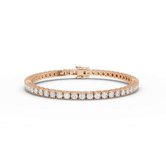 5.2CT Round Lab Diamond Tennis Bracelet
