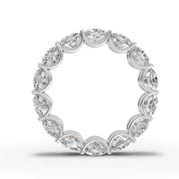 6.3CT Cushion Lab Diamond Full Eternity Ring