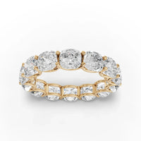 6.3CT Cushion Lab Diamond Full Eternity Ring