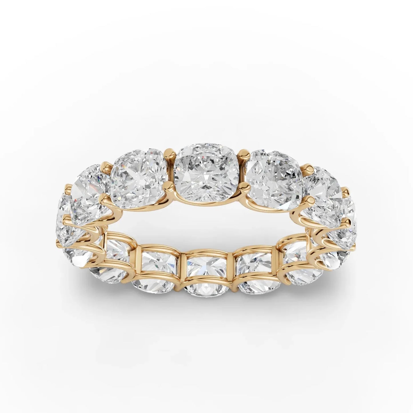 6.3CT Cushion Lab Diamond Full Eternity Ring