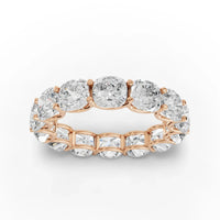 6.3CT Cushion Lab Diamond Full Eternity Ring
