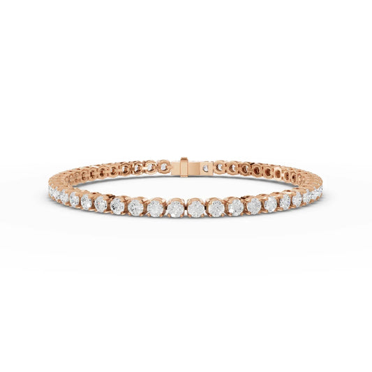 6.72CT Round Lab Diamond Tennis Bracelet